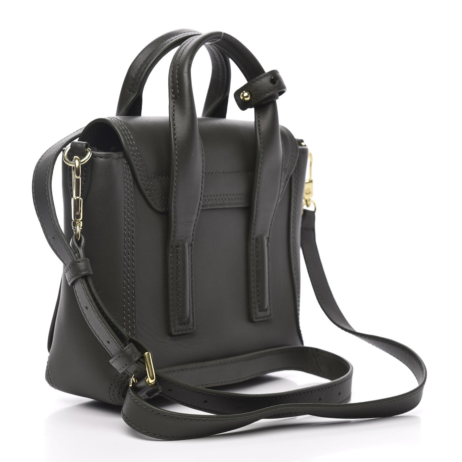 3.1 Phillip Lim 3.1 Calfskin Mini Pashli Satchel Military Green 3 of 10