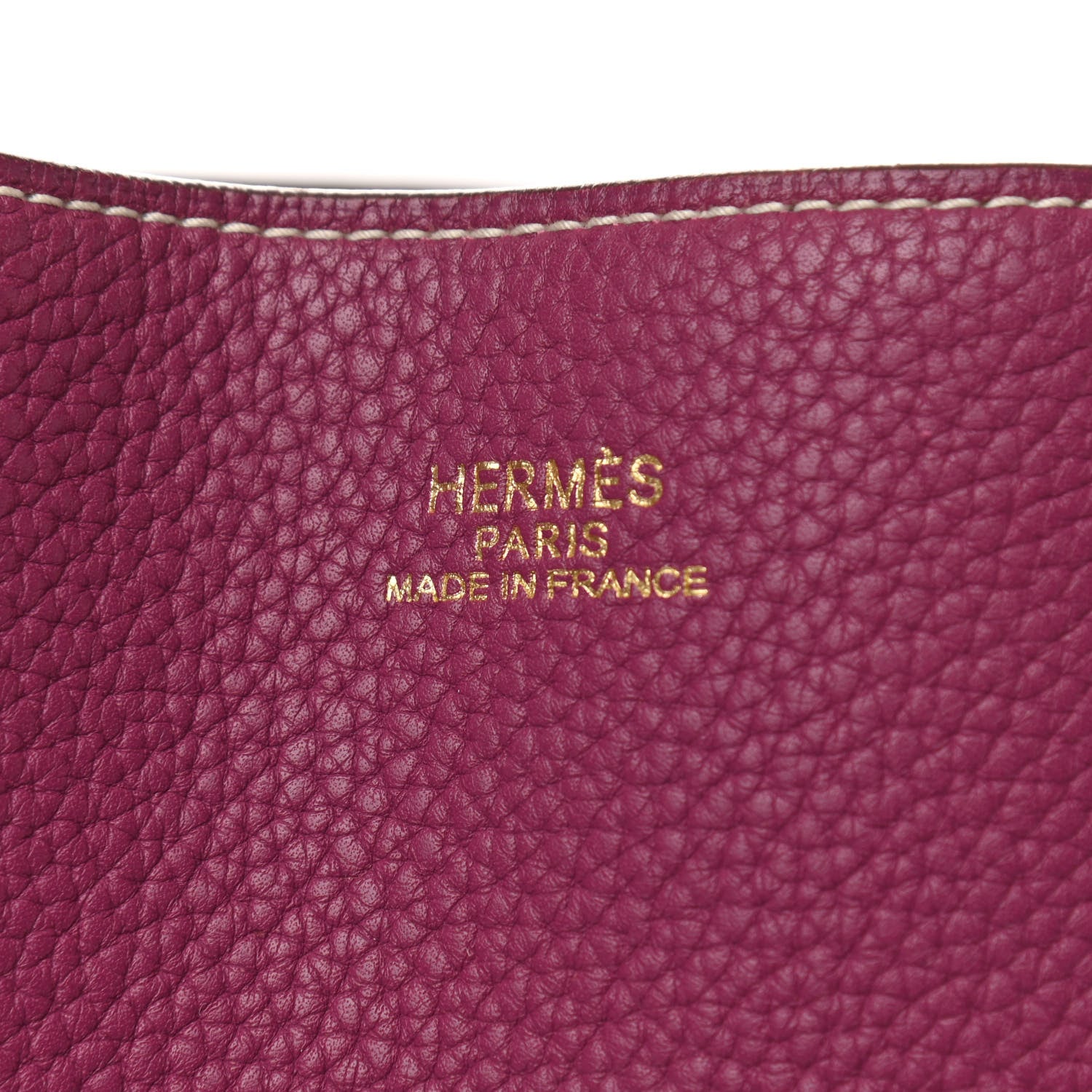 Hermes Taurillon Clemence Double Sens 45 Reversible Tote Marron D'Inde Tosca 9 of 15