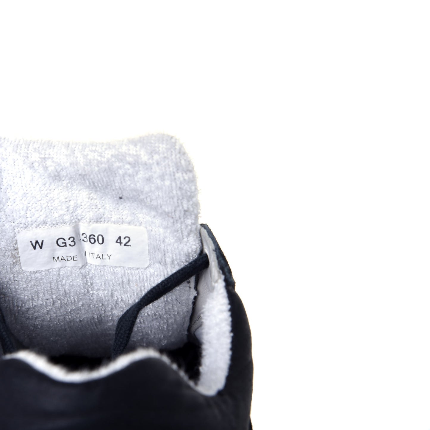 Fabric Calfskin Suede CC Womens Sneakers 42 Black Navy White