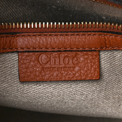 Chloe Calfskin Braided Medium Marcie Double Carry Tan 6 of 11