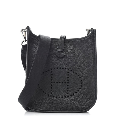 Hermes Taurillon Clemence Evelyne TPM Black 1 of 10