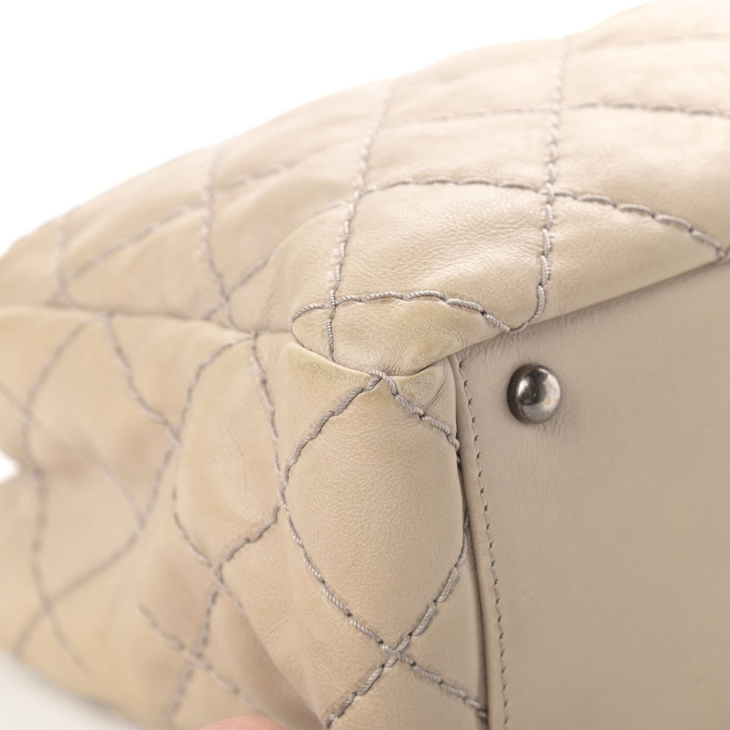 Chanel Calfskin Medium Stitch It Tote Beige 9 of 15