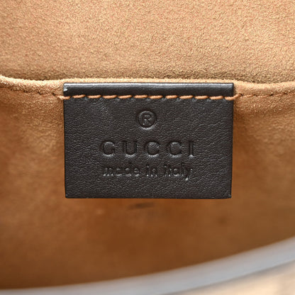 Gucci GG Supreme Monogram Web Medium Padlock Messenger Shoulder Bag Black 6 of 16