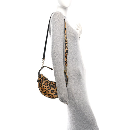Prada Calf Hair Leopard Print Arque Shoulder Bag Honey 2 of 9