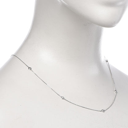 Cartier 18K White Gold 6 Diamond D'Amour Station Necklace 2 of 7