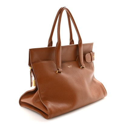 Tom Ford Grained Calfskin Tote Tobacco 3 of 9