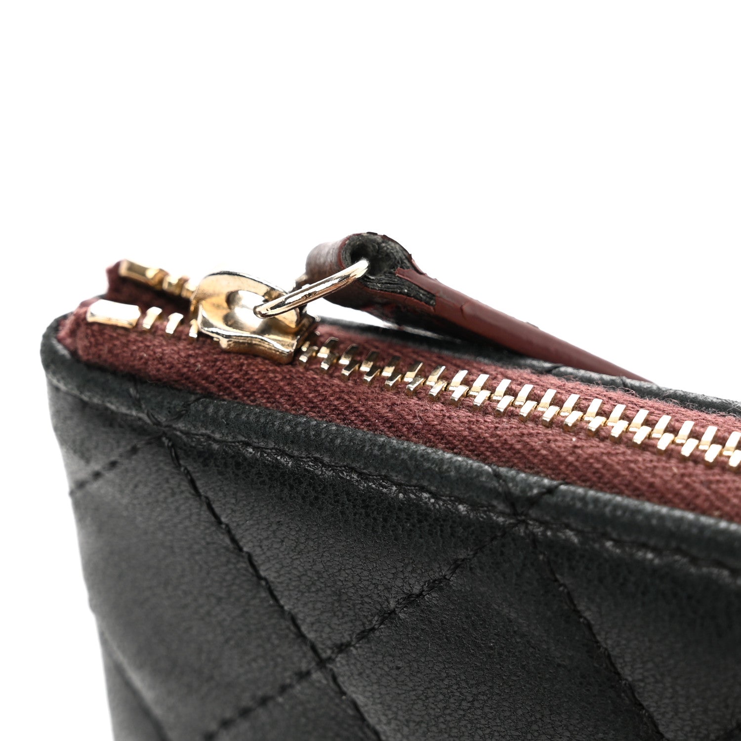 Chanel Lambskin Quilted Small Cosmetic Case Black 8 of 9