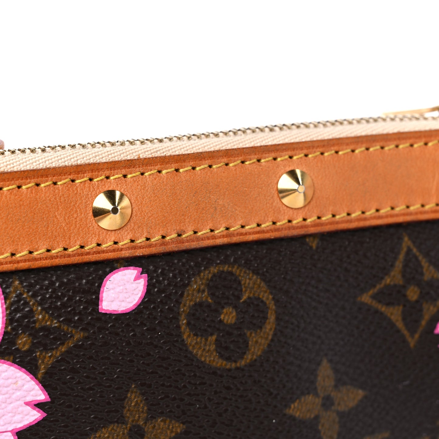 Monogram Cherry Blossom Pochette Accessories Brown