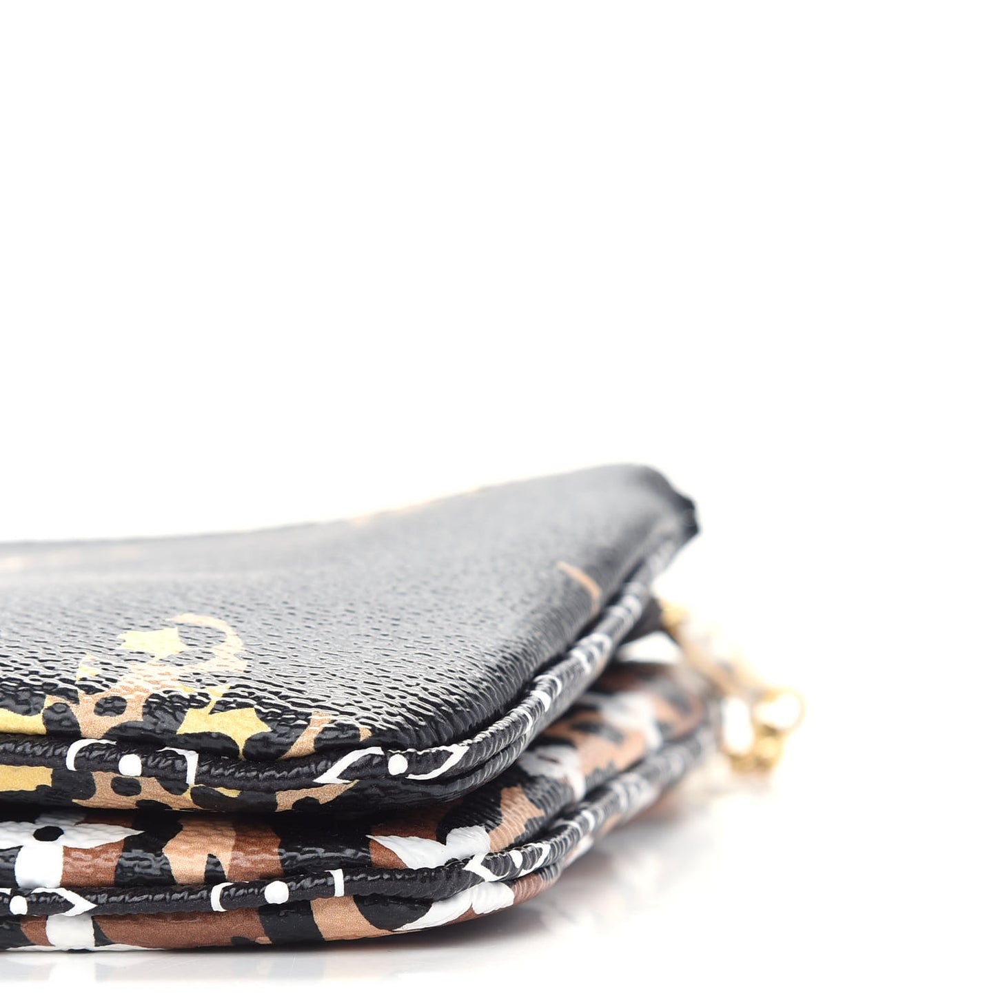 Monogram Giant Jungle Pochette Double Zip Black