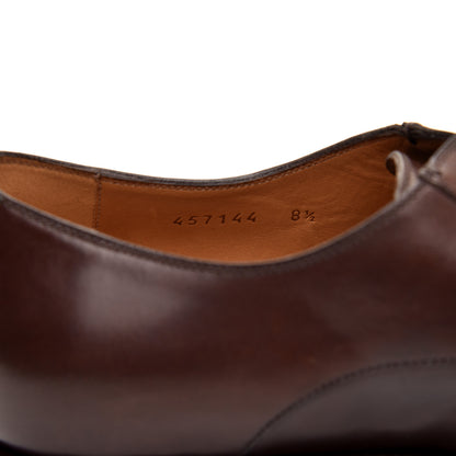Gucci Calfskin Mens Captoe Oxford Loafers 8.5 Cocoa 8 of 9
