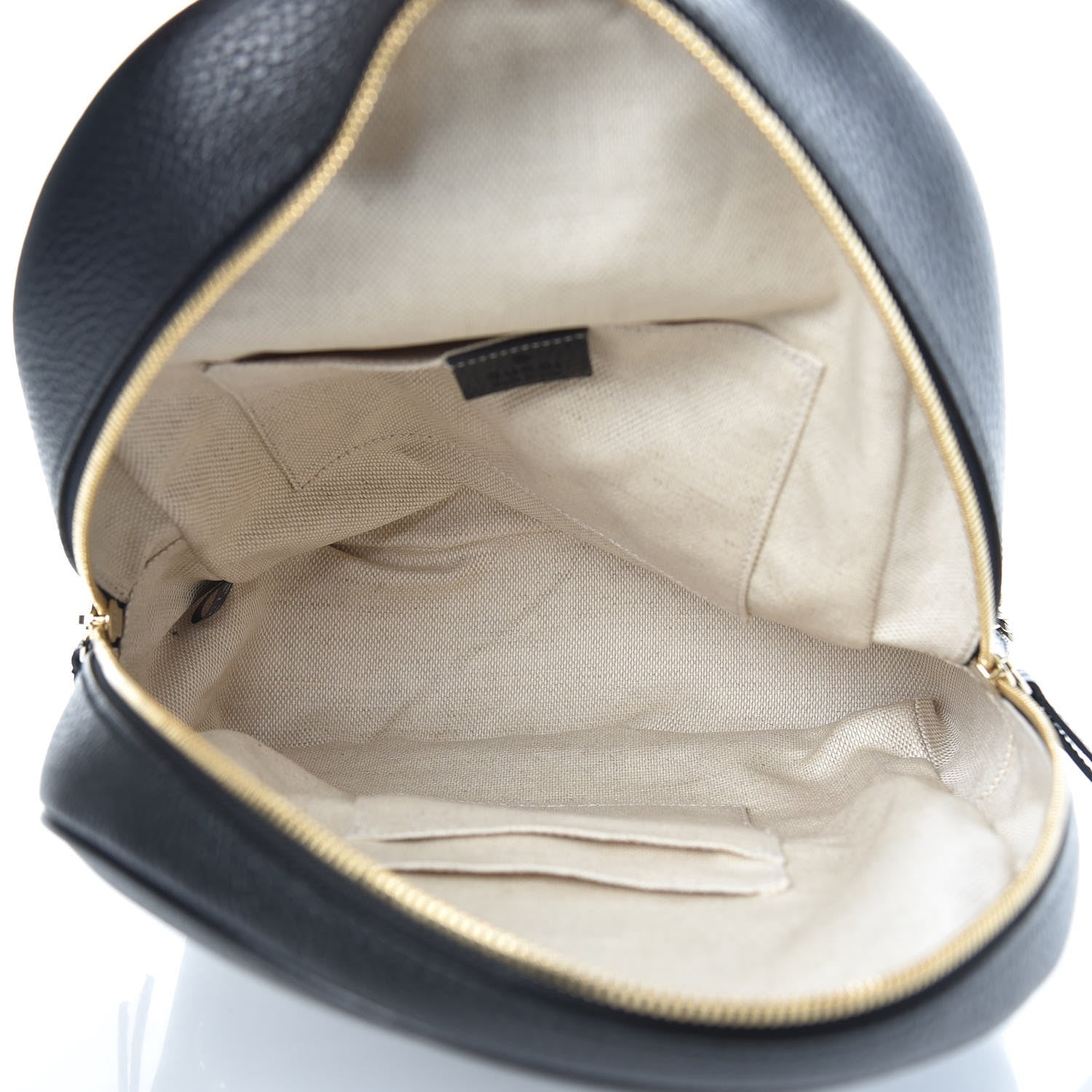 Gucci Pebbled Calfskin Soho Chain Backpack Black 4 of 9