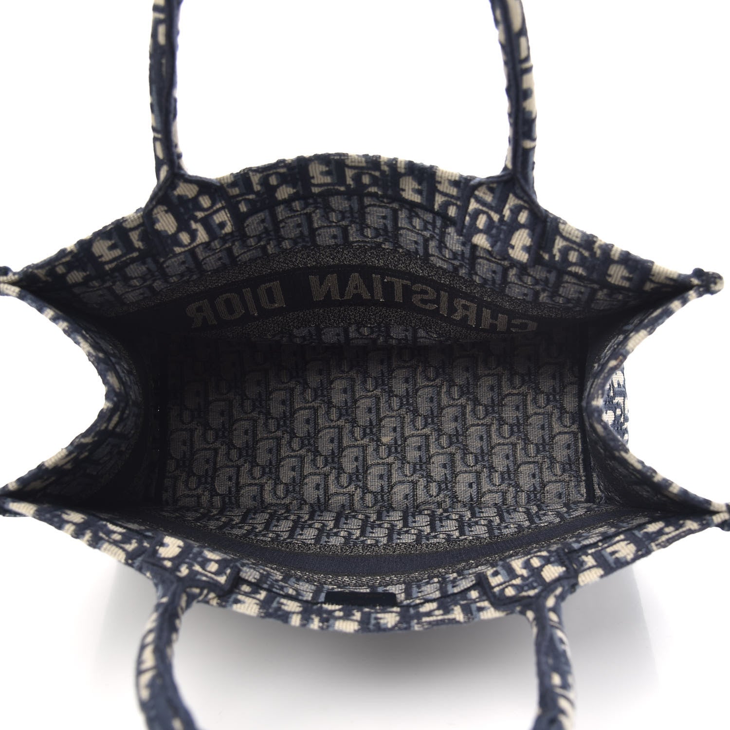 Christian Dior Oblique Medium Book Tote Blue Multicolor 5 of 10