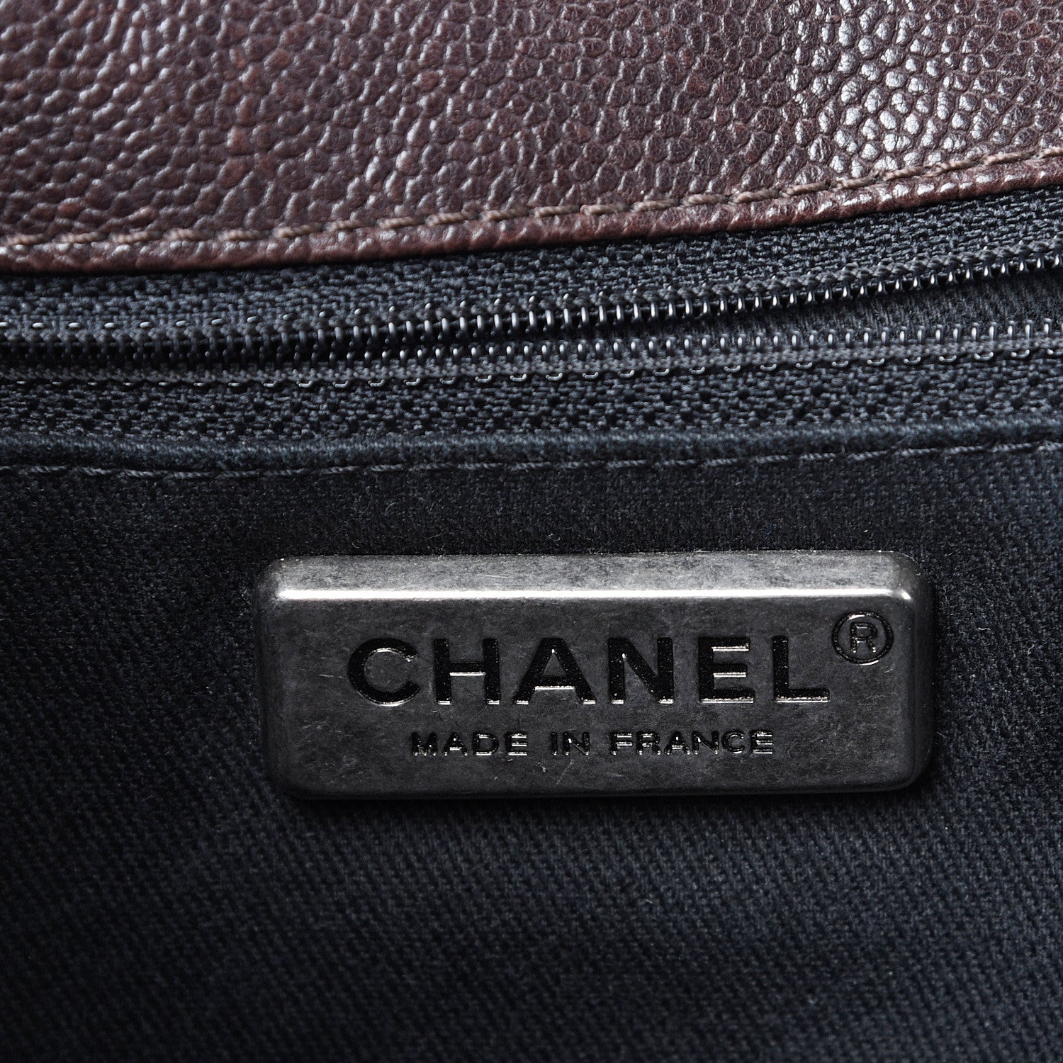 Chanel Caviar Outdoor Ligne Flap Dark Brown 5 of 15