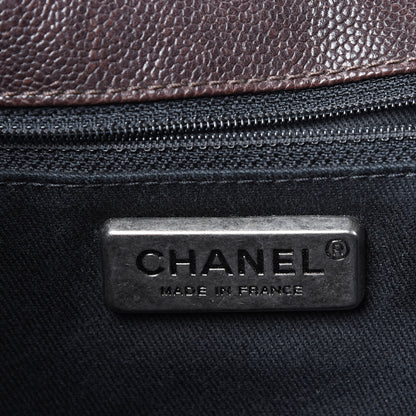 Chanel Caviar Outdoor Ligne Flap Dark Brown 5 of 15