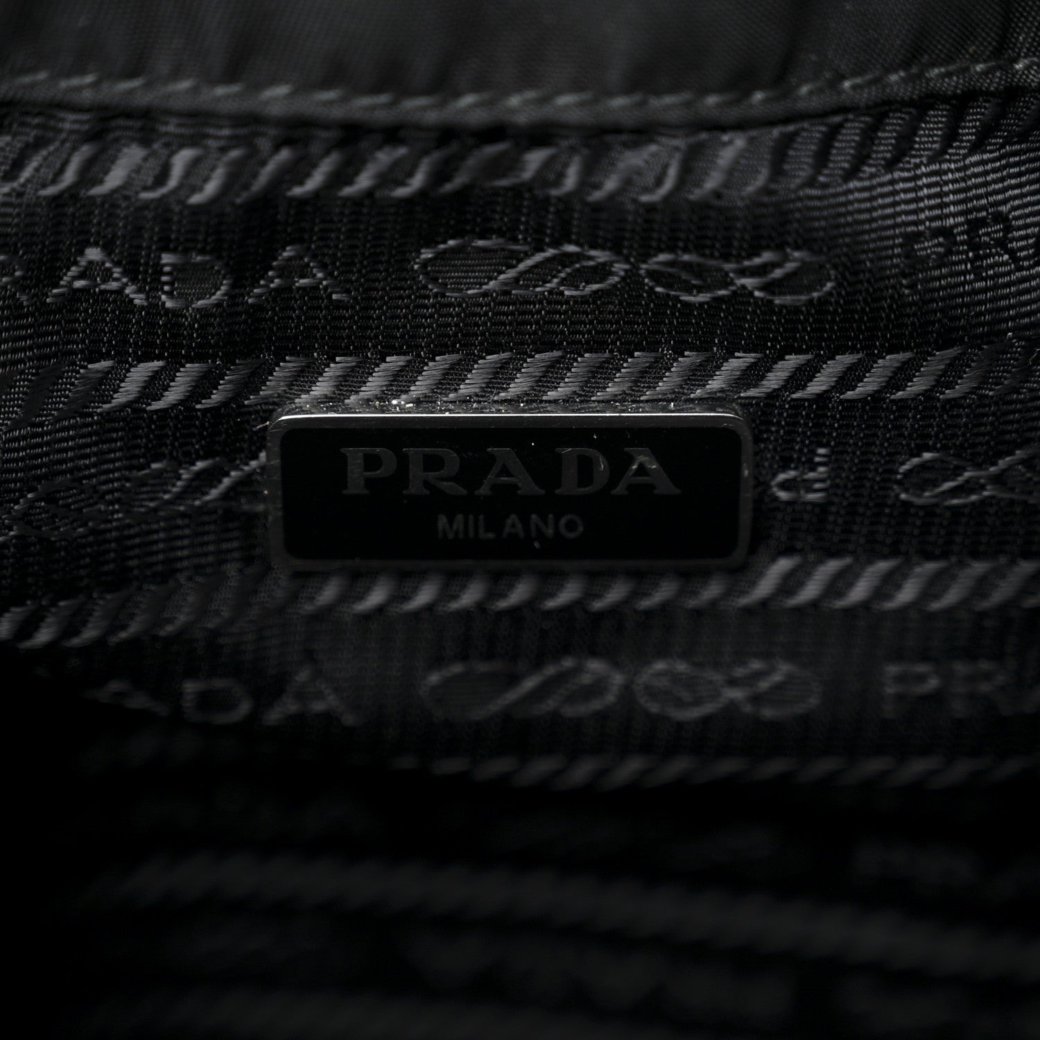 Prada Re-Nylon Saffiano Bucket Wristlet Black 6 of 11