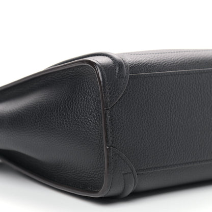Celine Drummed Calfskin Nano Luggage Amazone 9 of 10