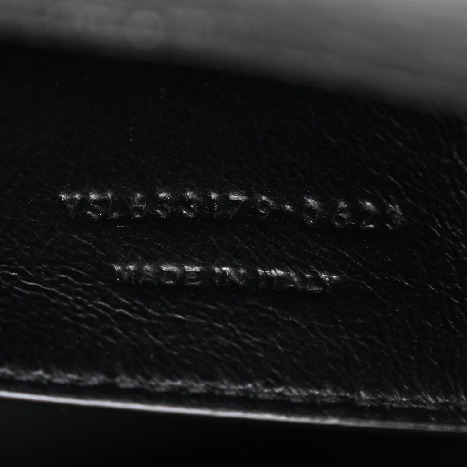 Saint Laurent Grained Lambskin Monogram Baby Niki Chain Satchel Black 7 of 10