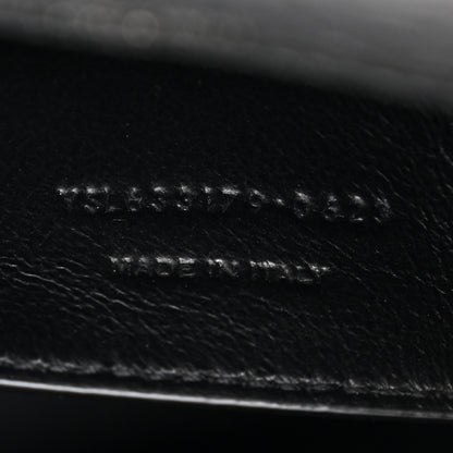 Saint Laurent Grained Lambskin Monogram Baby Niki Chain Satchel Black 7 of 10