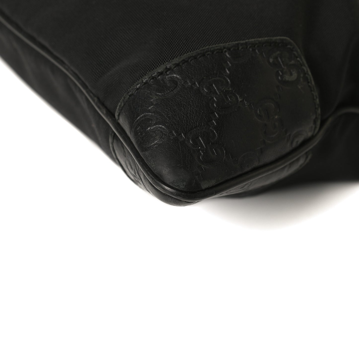 Guccissima Nylon Messenger Bag Black
