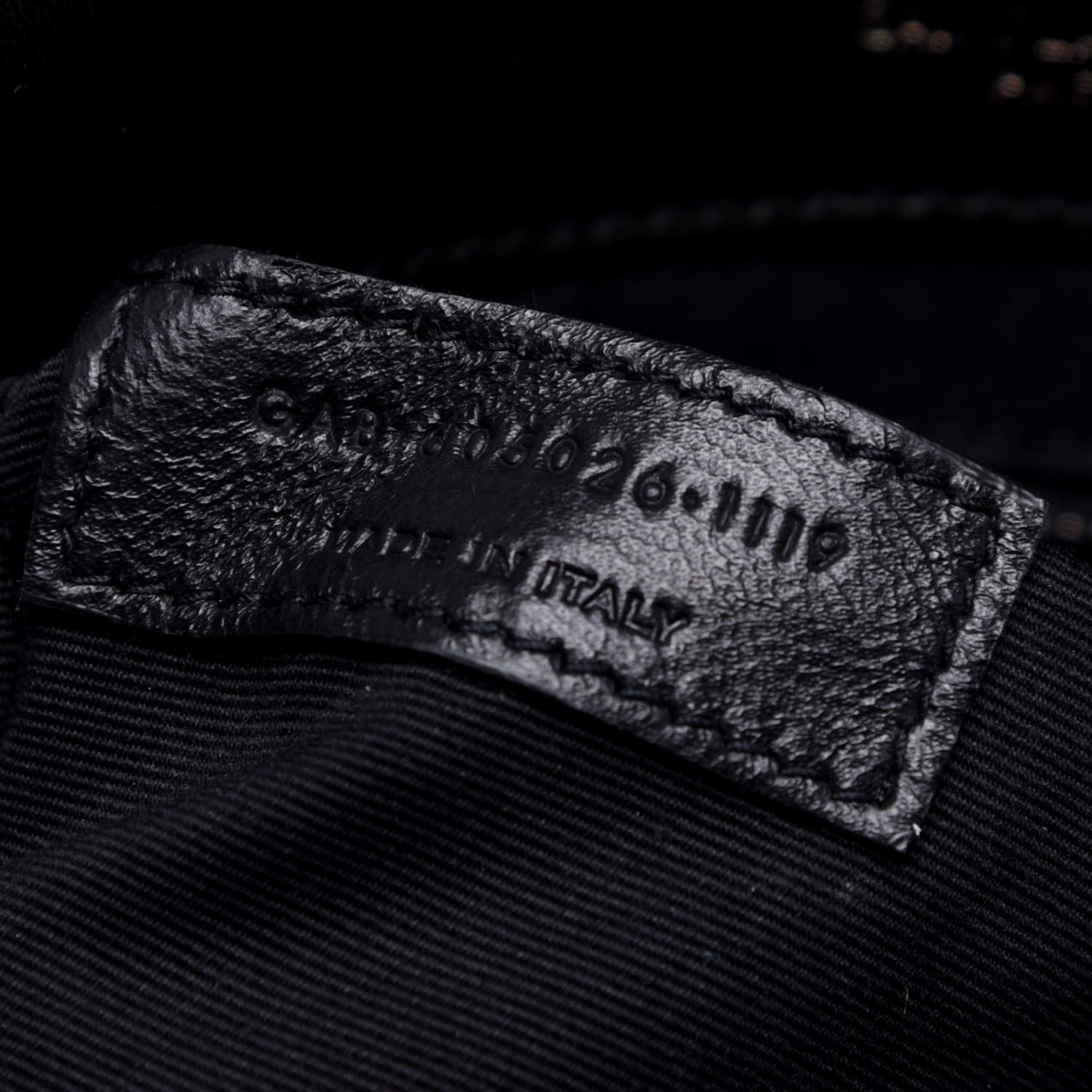 Saint Laurent Lambskin Patchwork Micro Stud Monogram Medium Jamie Baguette Black 9 of 11