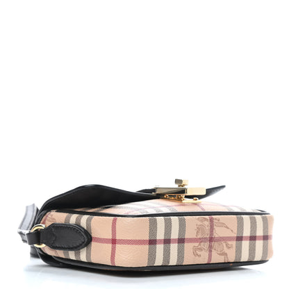 Burberry Haymarket Check Mini Berkeley Crossbody Black 4 of 10
