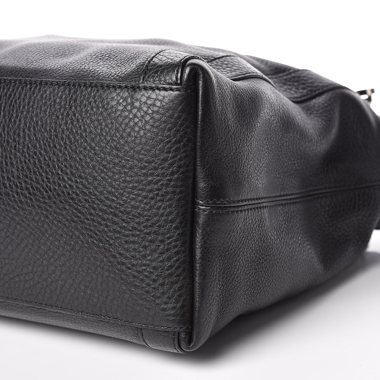Cellarius Calfskin Medium Miss GG Top Handle Bag Black