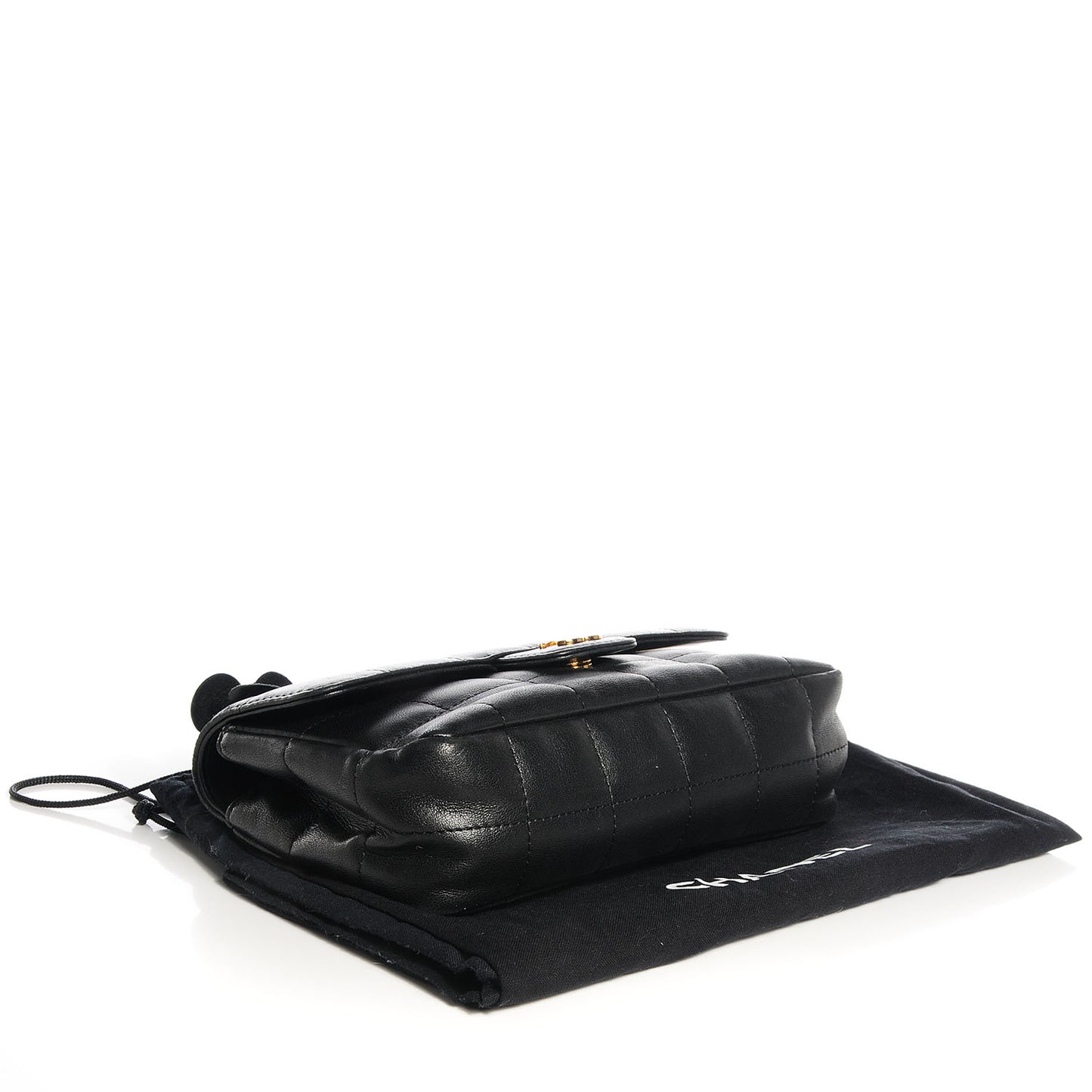 Lambskin Camellia Mini Flap Black