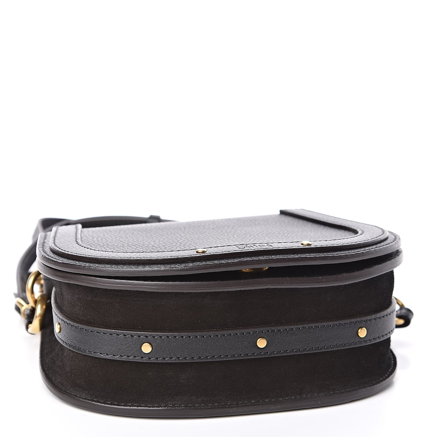 Calfskin Small Nile Bracelet Bag Black