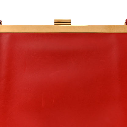 Celine Smooth Calfskin Mini Clasp Bag Red 8 of 15