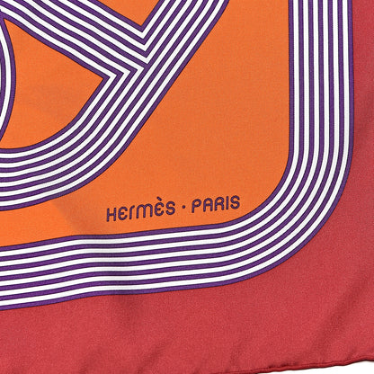 Hermes Silk Circuit 24 Faubourg Scarf 90 3 of 6