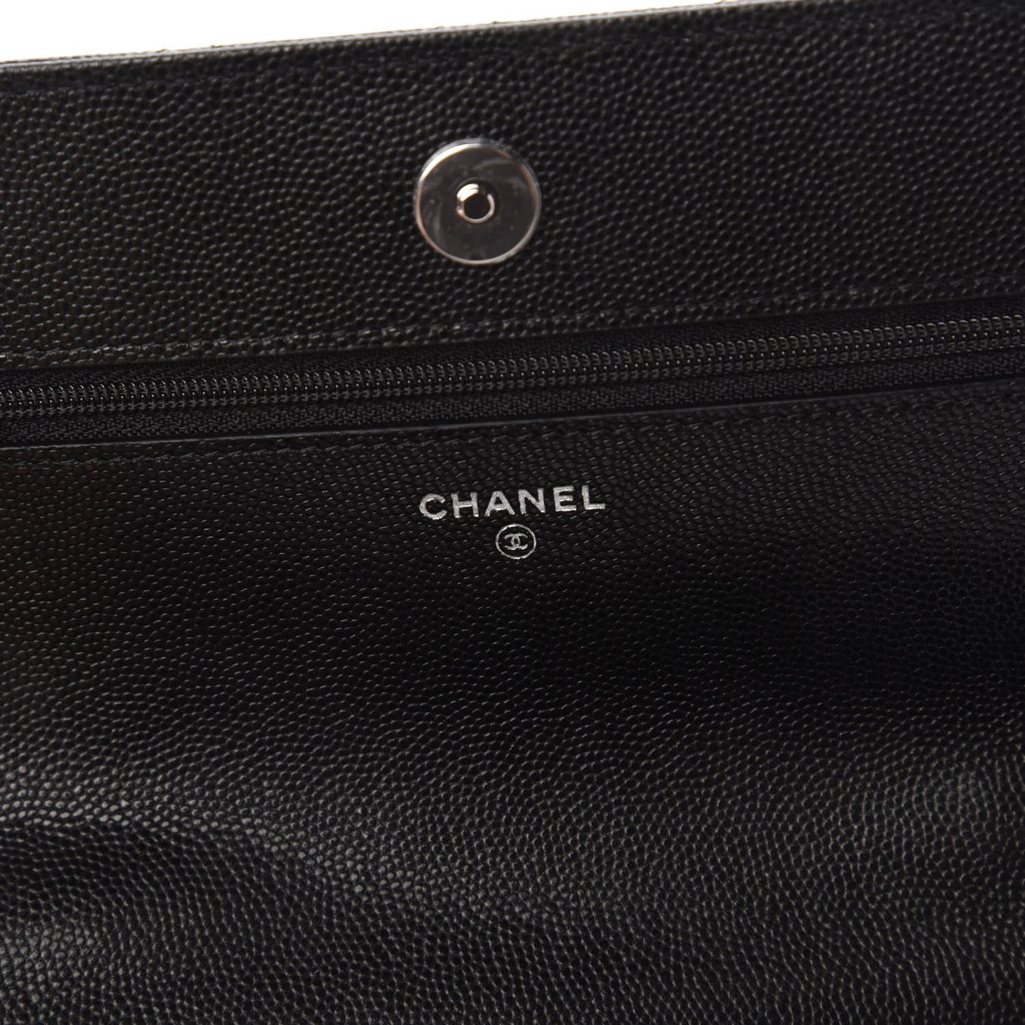 Caviar Quilted My Everything Wallet On Chain WOC Black
