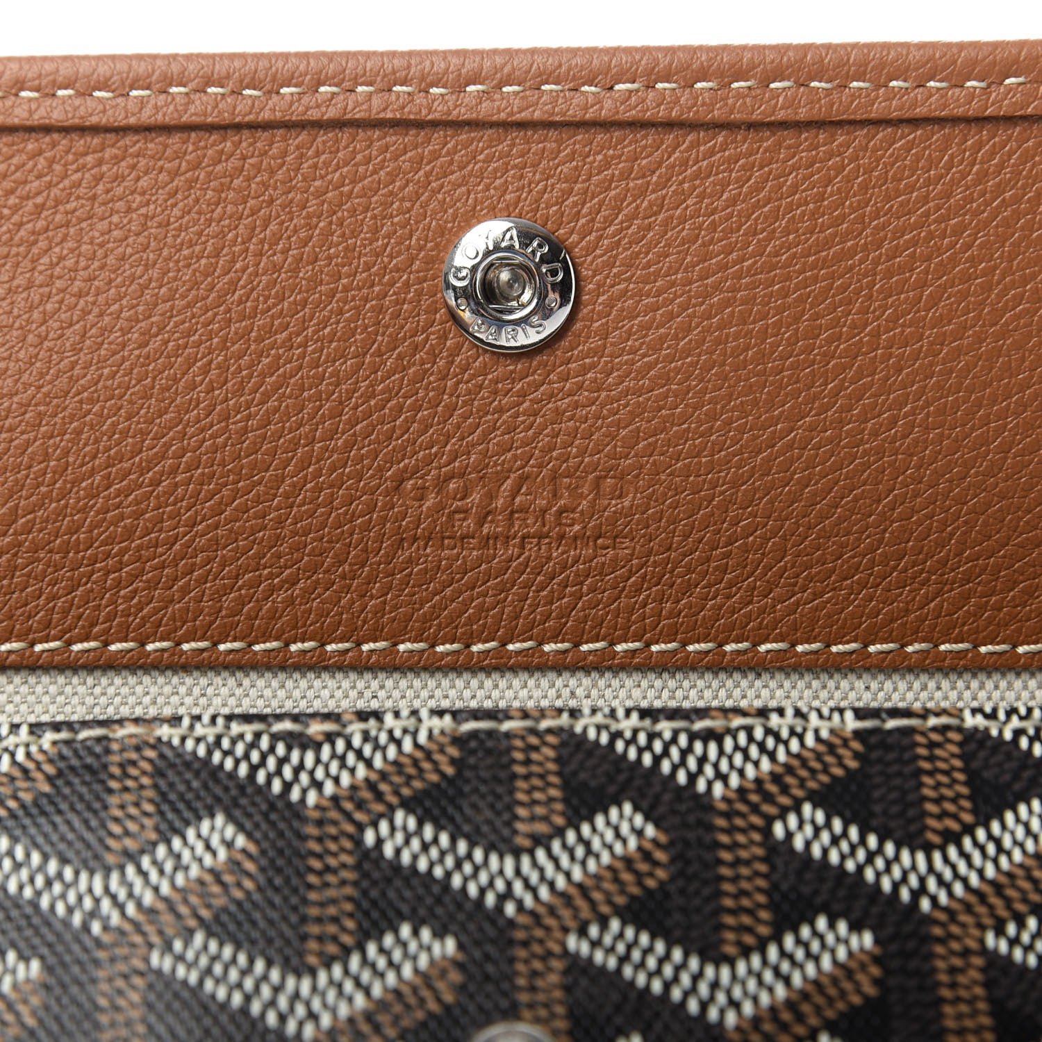 Goyard Goyardine Pouch Black Gold 6 of 6