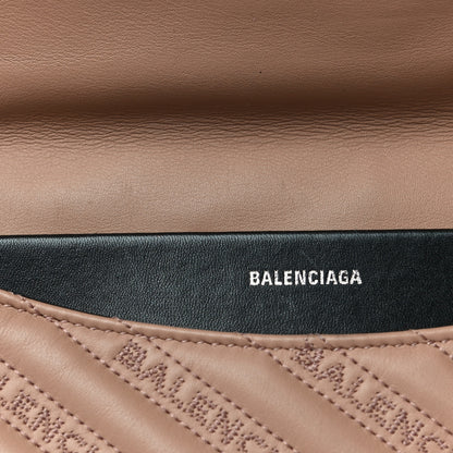 Balenciaga Calfskin BB Matelasse Logo Charms Shoulder Bag Brown 6 of 18