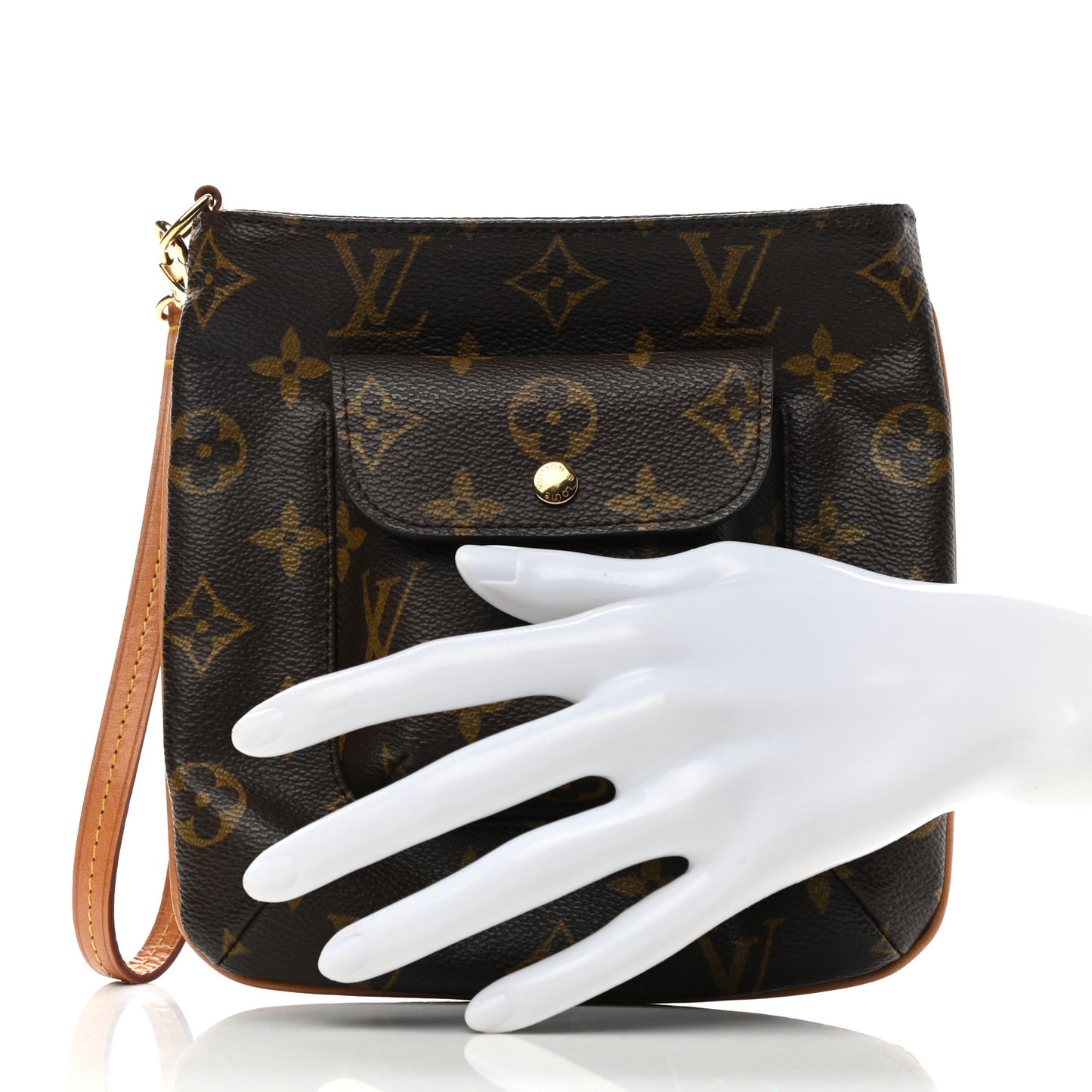 Monogram Partition Wristlet