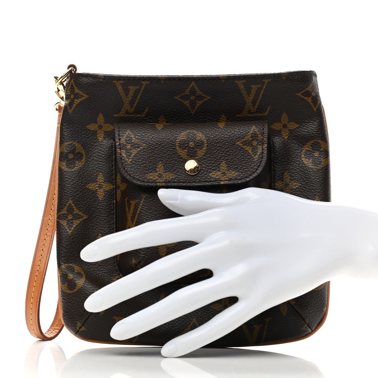Louis Vuitton Monogram Partition Wristlet 2 of 9