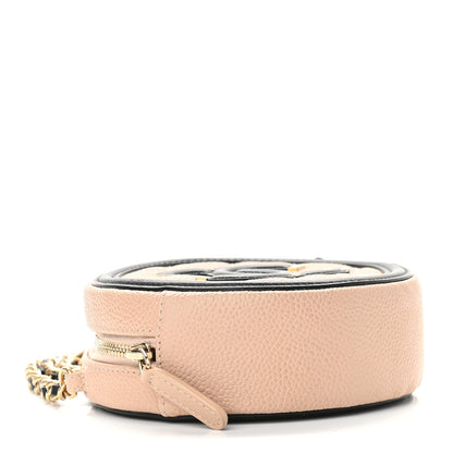 Chanel Caviar Quilted Round Filigree Crossbody Beige Black 4 of 9