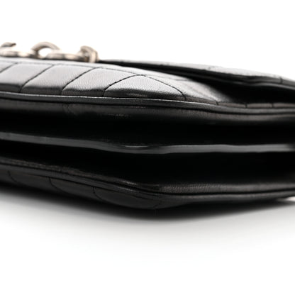Saint Laurent Lambskin Quilted Le Maillon Satchel Black 10 of 10