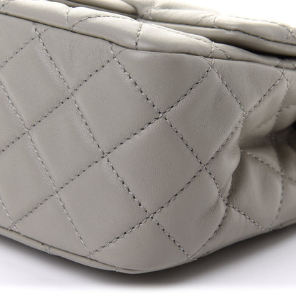 Chanel Lambskin Quilted Mini Pearl Crush Flap Light Grey 9 of 10