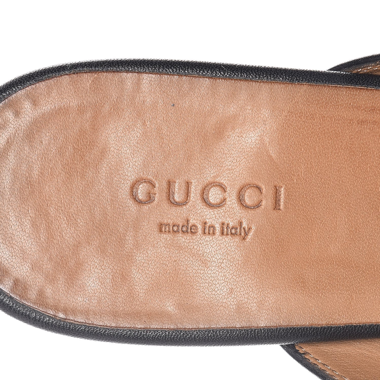 Gucci Calfskin Womens Princetown Slippers 38.5 Black 9 of 12