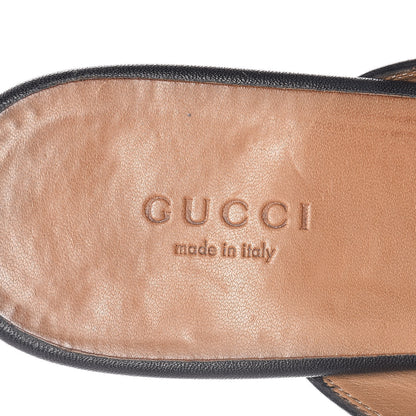 Gucci Calfskin Womens Princetown Slippers 38.5 Black 9 of 12