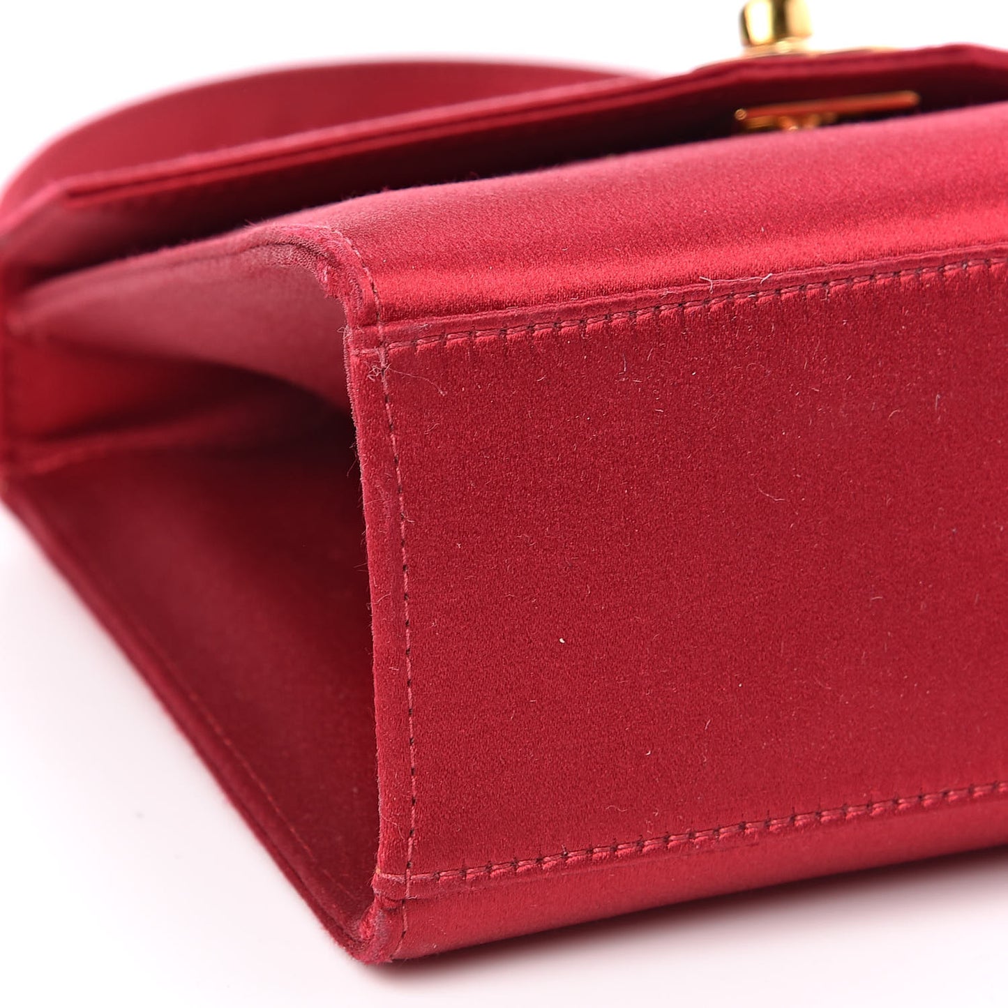 Satin Evening Flap Red