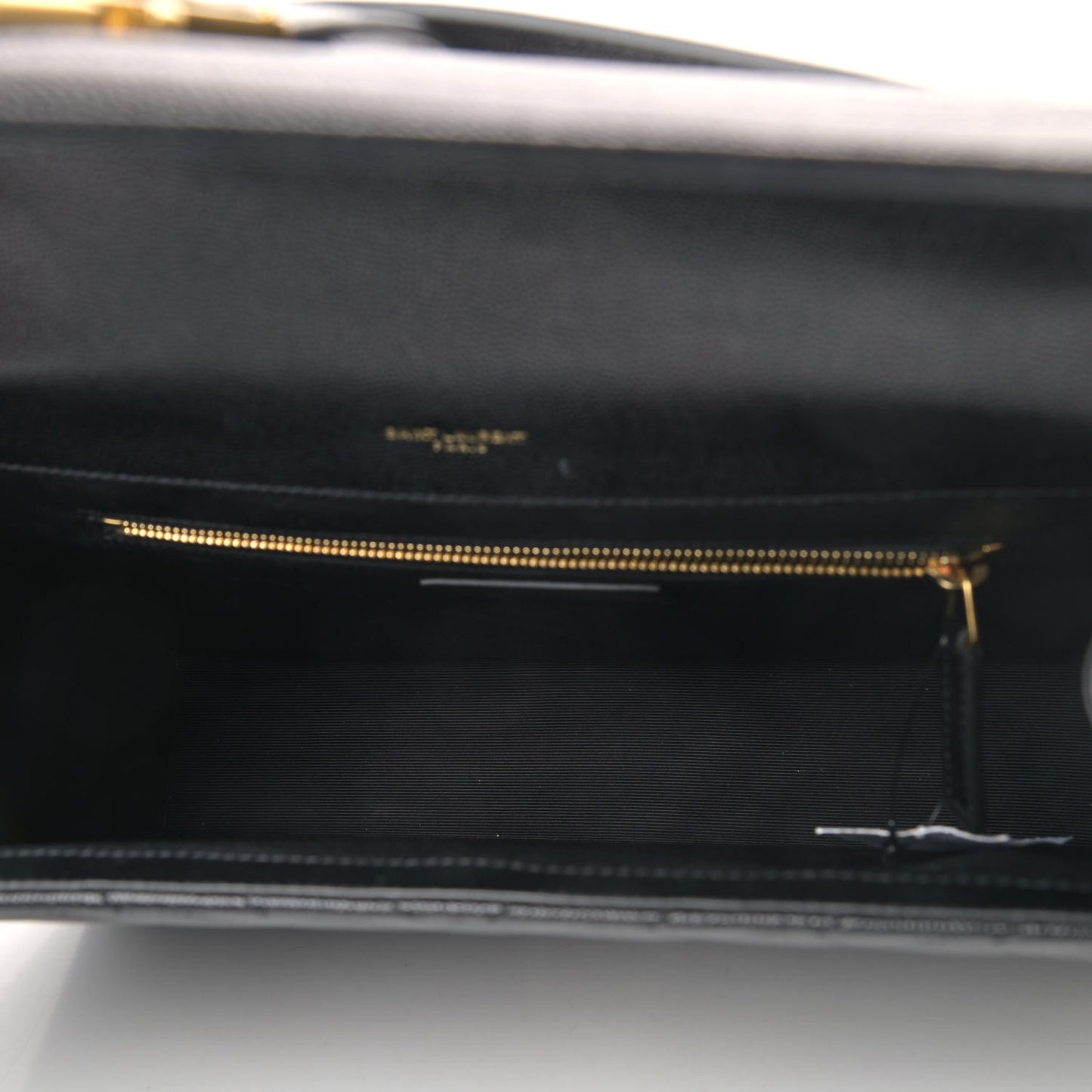 Grain De Poudre Matelasse Chevron Large Monogram Satchel Black