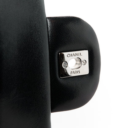 Chanel Lambskin Quilted Jumbo Double Flap Black 7 of 13