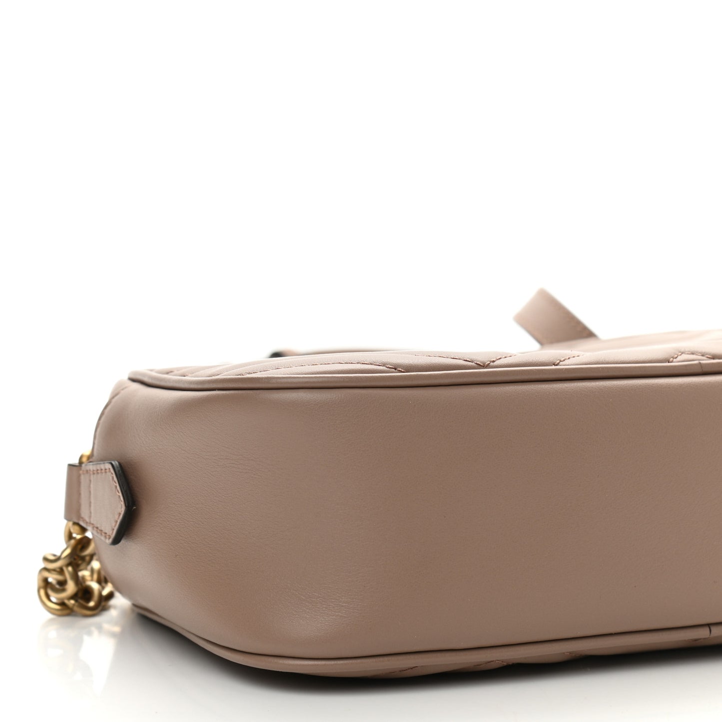 Calfskin Matelasse Small GG Marmont Chain Shoulder Bag Porcelain Rose