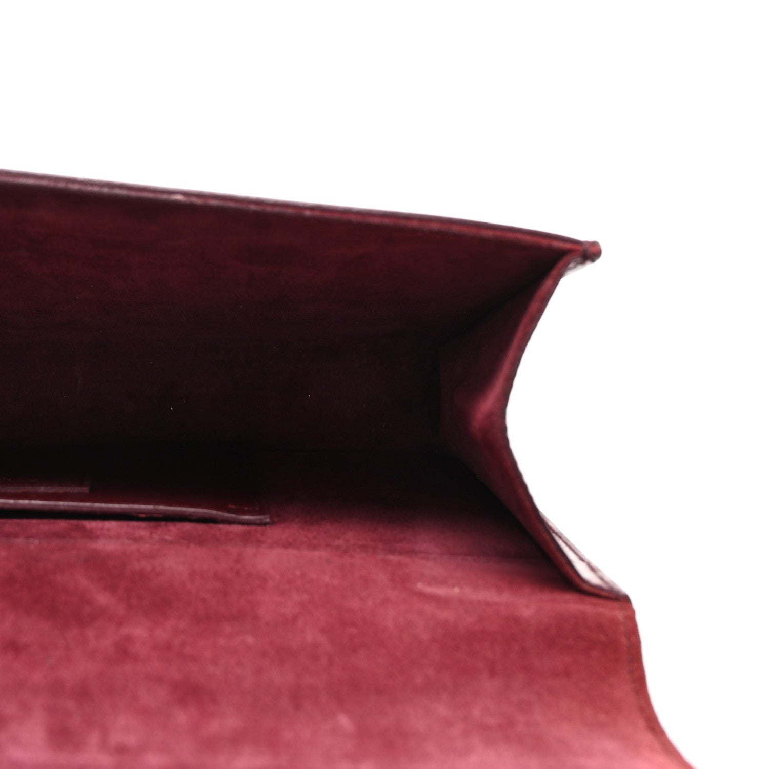 Saint Laurent Patent Classic Monogram Cassandre Clutch Dark Red 5 of 6