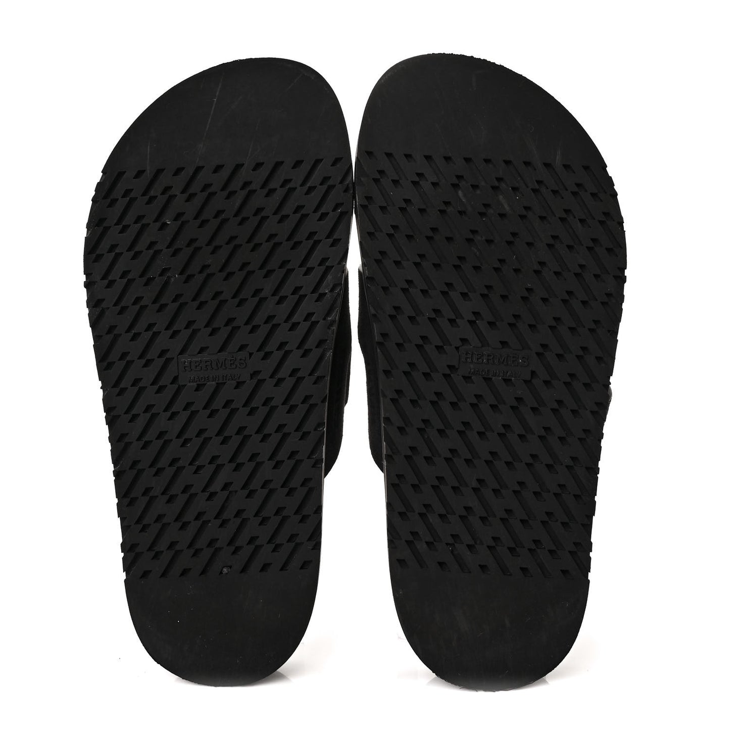 Suede Goatskin Womens Chypre Sandals 36.5 Black