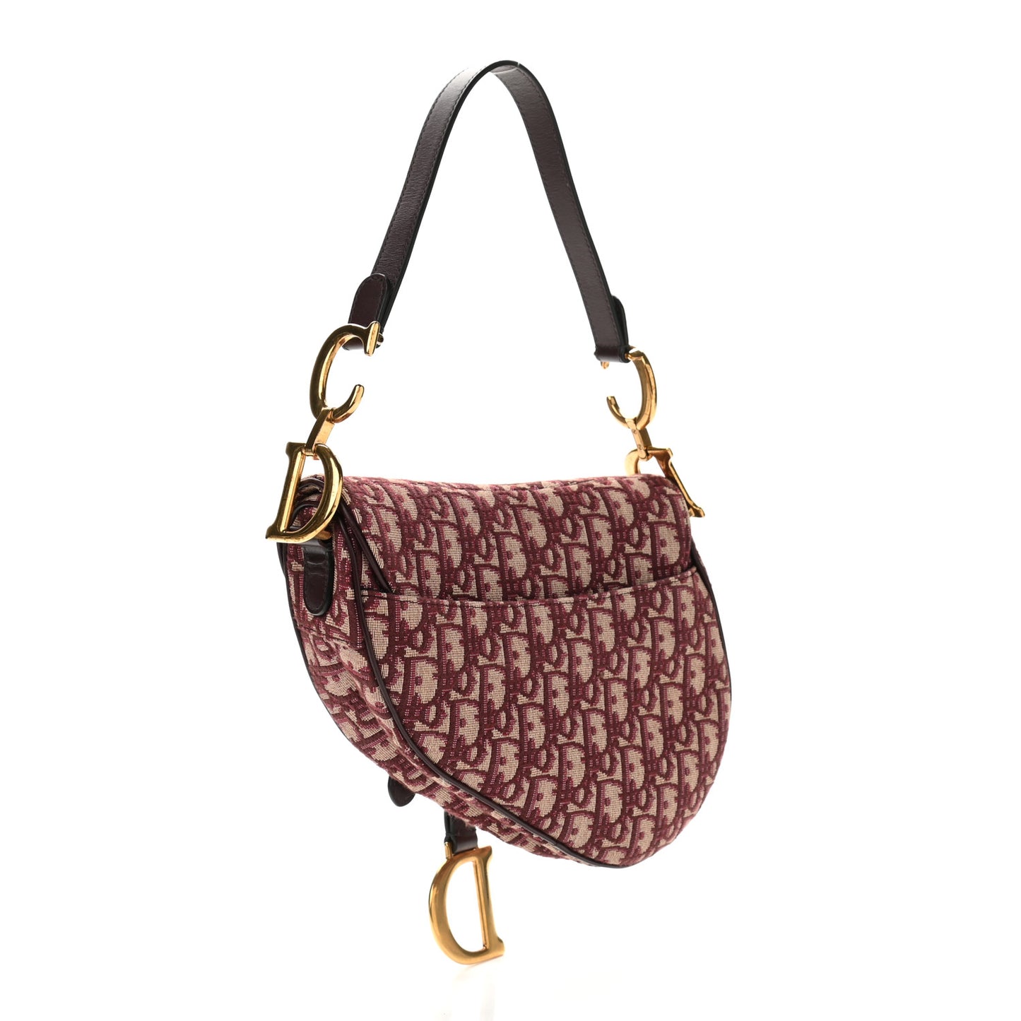 Oblique Saddle Bag Burgundy