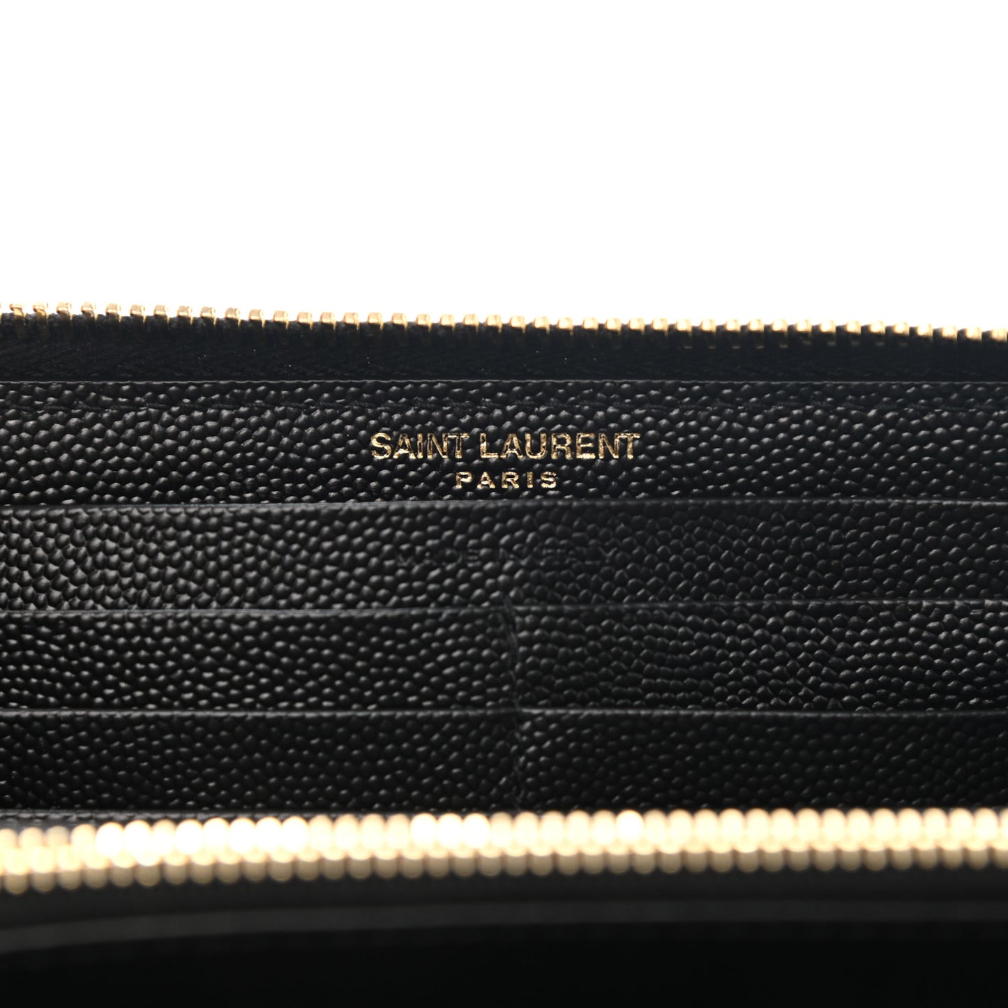 Grain De Poudre Matelasse Chevron Monogram Zip Around Wallet Black