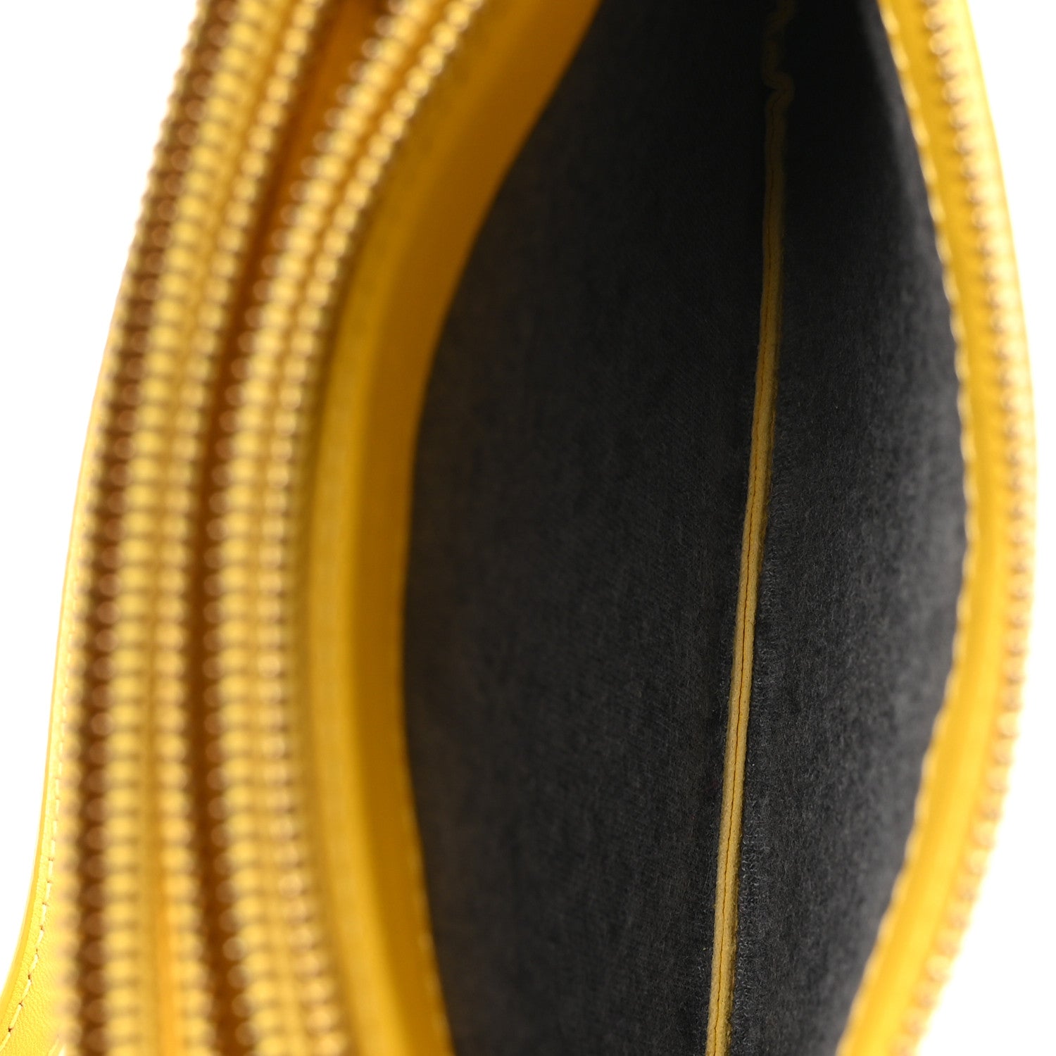 Celine Lambskin Small Trio Crossbody Bag Citron 5 of 12