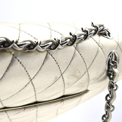 Chanel Metallic Lambskin Quilted Medium Double Flap Pale Gold 12 of 12